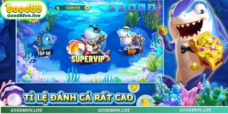 Danh mục bắn cá Good88 với đa dạng tựa game hấp dẫn